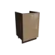 Напольный шкаф Валерия с 1 дверью 50x81.60x47.80 см фасад капучино МДФ каркас дуб ЛДСП Сурская Мебель