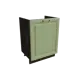Напольный шкаф МС Ницца с 1 дверью 60x81.60x47.50 см фасад светло-зеленый МДФ каркас дуб ЛДСП Сурская Мебель