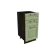 Напольный шкаф МС Ницца с 3 ящиками 40x81.60x47.80 см фасад светло-зеленый МДФ каркас дуб ЛДСП Сурская Мебель