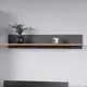 Настенная полка Mobi 120x20 см ЛДСП цвет серый графит 0162 ре/дуб золотой craft