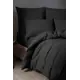 Простыня Sleep ix Юко 160x200 см сатин на резинке цвет темно-серый