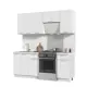 Кухонный гарнитур Стендмебель Катрин КГ200-СВ 200x217x60 см ЛДСП цвет белый