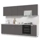 Кухонный гарнитур Стендмебель Катрин КГ280-М 280x217x60 см ЛДСП цвет белый/муссон