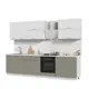Кухонный гарнитур Стендмебель Катрин КГ300-СВЦ 300x217x60 см ЛДСП цвет белый/циркон