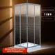 Душевой уголок Timo TL-8002R квадратный 80x80см хромированный профиль эффект стекла прозрачное закаленное