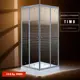 Душевой уголок Timo TL-1102R квадратный 100x100см хромированный профиль эффект стекла прозрачное закаленное