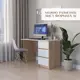 Письменный стол Мф Приволжская Estet Plus 110x75.40x67 см ЛДСП цвет белый/дуб сонома
