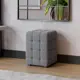 Пуф Трия Аристо 30x30 см велюр серый