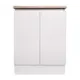 Кухонный шкаф напольный Миус 60x85x60 см ЛДСП цвет белый