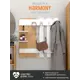 Настенная вешалка 4 крючкас полкой 90x90x16.6 см цвет дуб бунратти/белый