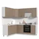 Кухонный гарнитур Стендмебель МоденаКГ180-220БДК 220x217x60 см ЛДСП цвет дуб кофе