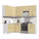 Кухонный гарнитур Стендмебель МоденаКГ150-190в-БДВ 190x237x60 см ЛДСП цвет дуб ваниль