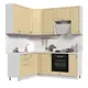 Кухонный гарнитур Стендмебель МоденаКГ160-200в-БДВ 200x237x60 см ЛДСП цвет дуб ваниль