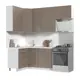 Кухонный гарнитур Стендмебель КсенияКГсахара120-160в38-БКМ 160x237x60 см ЛДСП цвет капучино