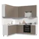 Кухонный гарнитур Стендмебель КсенияКГ180-220в-БКМ 220x237x60 см ЛДСП цвет капучино