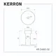 Крючок мебельный Kerron однорожковый 32 мм сталь 3x3x3см