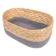Корзина Natural house QR-23L 22x14x14 см солома цвет графит
