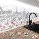 Стеновая панель матовая Фартукофф Городские зарисовки 200x60x0.15 см ПВХ цвет разноцветный