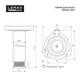 Мебельная ножка Lemax Prof 4 шт. N0000-1100 AB античная бронза