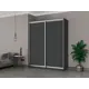 Шкаф-купе Мебельная Компания Е1 2 дверный 240x180x45 см 9 полок ЛДСП цвет Серый