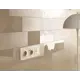 Накладка для розетки с заземлением со шторками 2USB A+C Ambrella volt Alfa AP6100 цвет шампань