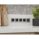 Накладка для розетки с заземлением и со шторками 2USB A+A Ambrella volt Omega OP9090 цвет графит