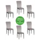 Кухонный стул Tetchair Verter комплект стульев 6 шт 51x95x41 см текстиль цвет светло-серый