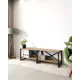 Стеллаж с полками Лофт A1 home 2 полки 134x44x34 см металл цвет дуб веллингтон