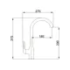 Смеситель для кухни Kevon KV75022-8 поворотный излив 29 см цвет белый