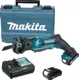 Пила сабельная аккумуляторная Makita JR105DWAE, 12 В Li-Ion 2x2 Ач