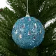 Елочное украшение Шар с бисером Christmas ø7.8 см цвет синий