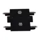 Коннектор Reluce Rl 06101 straight connector bk прямой жесткий для соединения трековых шинопроводов накладной однофазный цвет черный