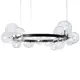 Светильник подвесной Loft It Molecule 10023-850 15 ламп 35 м² цвет прозрачный/черный