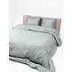 Комплект постельного белья Лидер дом Серый однотон поплин 1.5-спальный наволочки 70 x 70- 2 шт цвет серый/серебристый