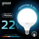 Лампа светодиодная Gauss E27 170-265 В 22 Вт шар большой прозрачная 1900 Лм нейтральный белый свет