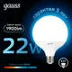 Лампа светодиодная Gauss E27 170-265 В 22 Вт шар большой прозрачная 1840 Лм холодный белый свет