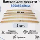 Комплект ламели Элимет для кровати 890x63x8 мм 5 шт