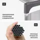 Стеллаж Bevelix 8 полок 80x125x26 см металл цвет серый