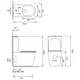 Унитаз-компакт SantiLine SL-5014SM-BD с функцией биде и смесителем