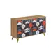 Комод Мк стиль Км-003 3 ящика 120x40x70 см ЛДСП цвет дуб крафт золотой/vinil