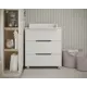 Комод пеленальный Incanto Челси 3 ящика 83x45x94 ЛДСП цвет белый