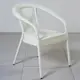 Кресло садовое Aiko Deco 60 см x 70 см x 79 см искусственный ротанг белый