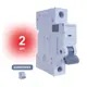 Автоматический выключатель Volthaus VYM9 1P C10 А 6 кА VYM9-1P-C10-6кА_02 2 шт.