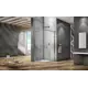 Душевой уголок Spirit квадратный 100x100 см хромированный профиль прозрачное стекло раздвижной