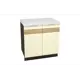 Напольный шкаф Тайга 70x81.60x47.80 см фасад ванильный МДФ каркас коричневый ЛДСП Kameol
