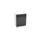 Шкаф под мойку Василиса 60x81.60x47.40 см фасад черный МДФ каркас белый ЛДСП Kameol