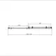 Душевая дверь Vincea VDS-4CN130CGB 130см эффект стекла тонированный раздвижной