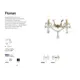 Настенный светильник Ideal lux Florian 035642 цвет хрусталь/хромированный блестящий