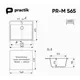 Мойка для кухни Practik PR-M 565-001 56.5x49.5 см глубина чаши 56.5 см искусственный камень цвет белый