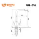 Смеситель для кухни Ulgran UQ-016-05 поворотный излив 29.5 см цвет бетон